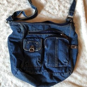 denim book tote/bag